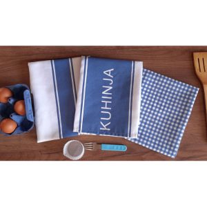 Kuhinjske krpe set 3/1 bež-sivo