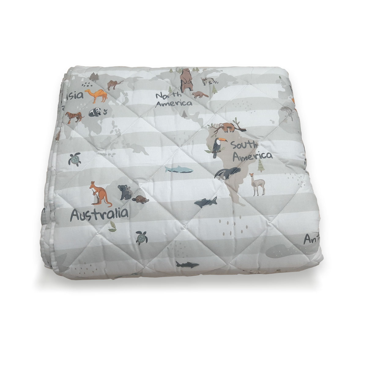 ŠTEP DEKA DEČIJA MAPA SVETA SIVA 2