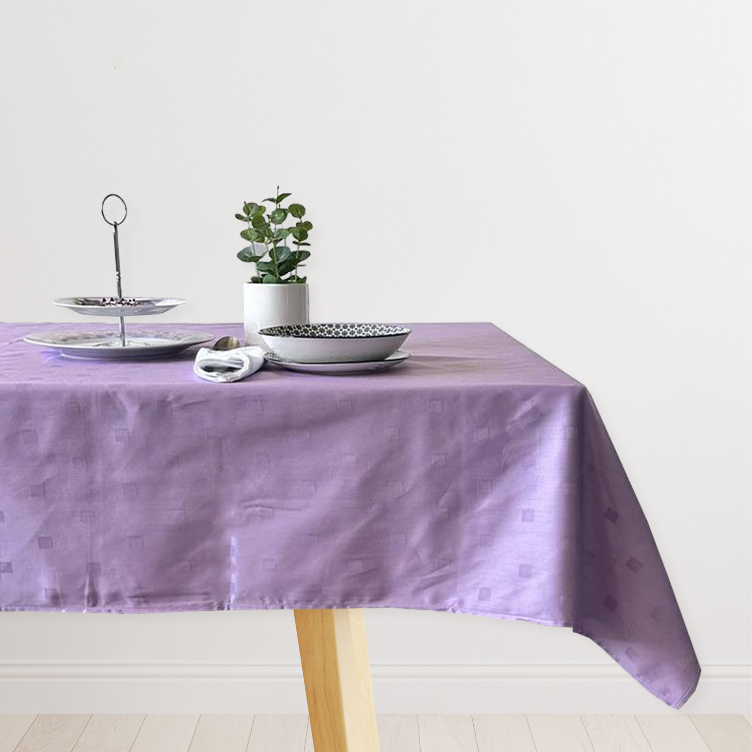 Set BISER stolnjak + 6 salveta Ljubišasta