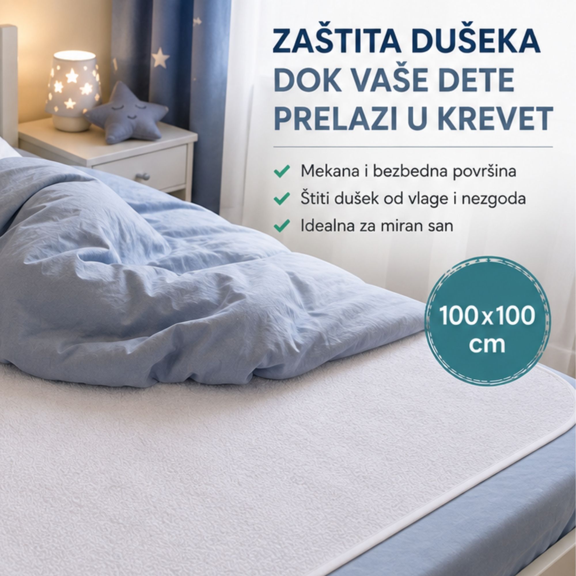 Nepromočiva zaštitna podloga 100x100cm